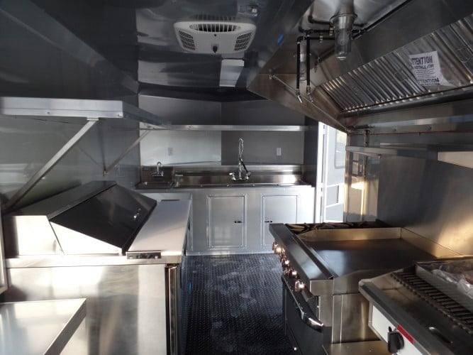 8.5′ x 18′ Black Concession Food Event Catering Trailer — photo 3