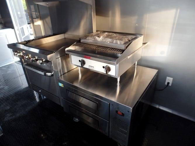 8.5′ x 18′ Black Concession Food Event Catering Trailer — photo 12