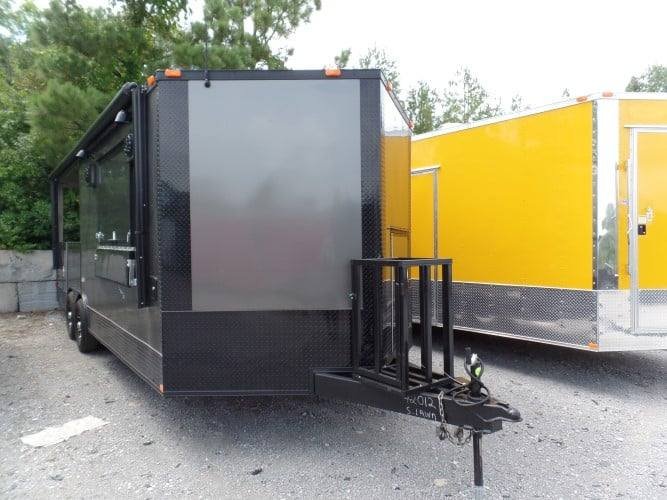 8.5′ x 22′ Charcoal Grey Concession BBQ Food Trailer Event Catering — photo 15