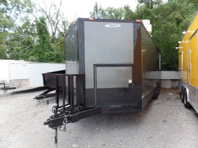 8.5′ x 22′ Charcoal Grey Concession BBQ Food Trailer Event Catering — photo 10