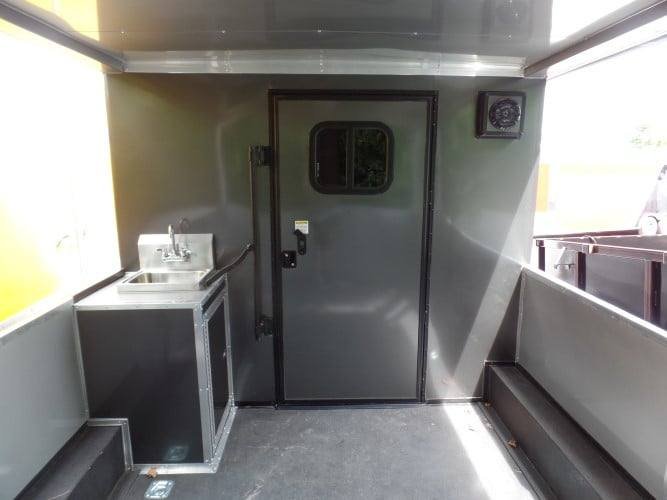 8.5′ x 22′ Charcoal Grey Concession BBQ Food Trailer Event Catering — photo 2