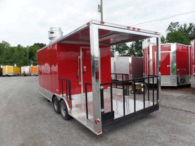 8.5′ x 20′ Concession Trailer Red BBQ Food Event Catering — photo 4