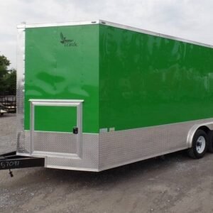 8.5 x 14 lime concession trailer with dual service windows - view 11
