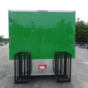8.5 x 14 lime concession trailer with dual service windows - view 12