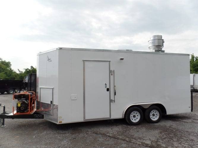 8.5′ x 18′ Concession Food Trailer White Event Catering — photo 11