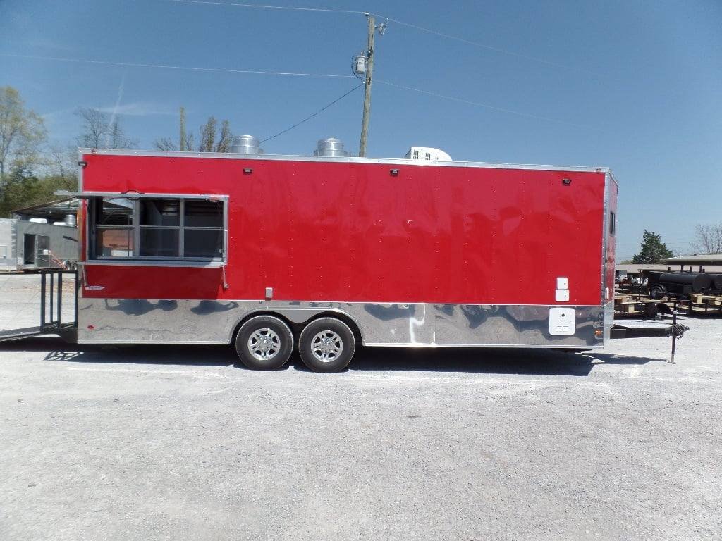 8.5′ x 24′ Red Concession Food Trailer — photo 6