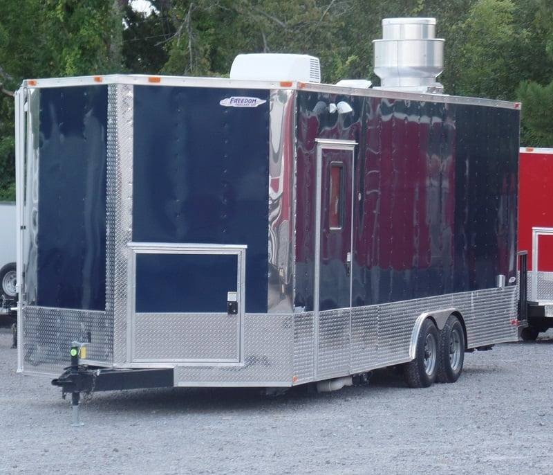 8.5′ x 24′ Concession Food Trailer Indigo Blue Event Catering — photo 3