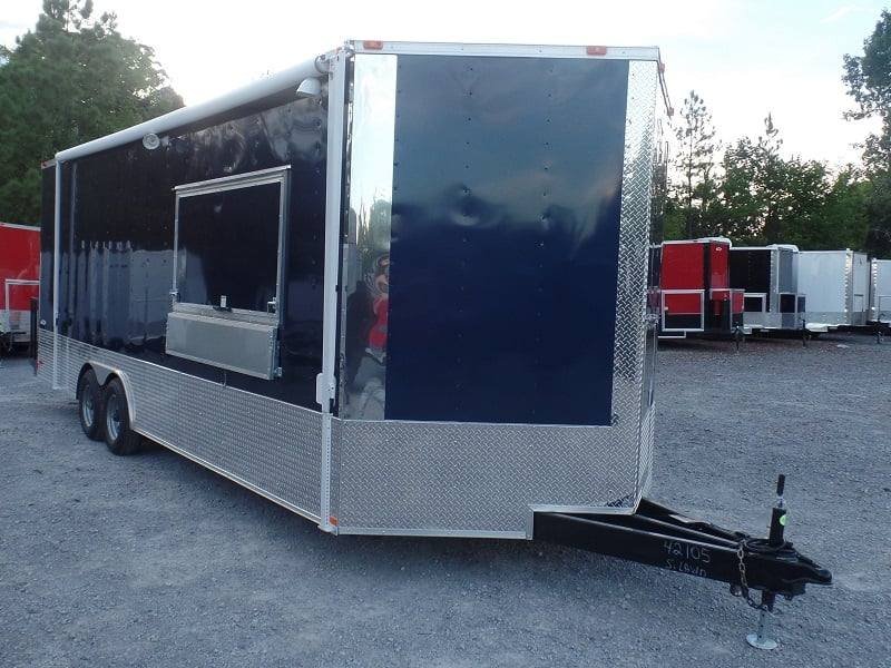 8.5′ x 24′ Concession Food Trailer Indigo Blue Event Catering — photo 13