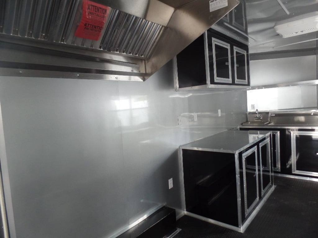 8.5′ x 22′ Black Concession BBQ Food Event Catering Trailer — photo 6