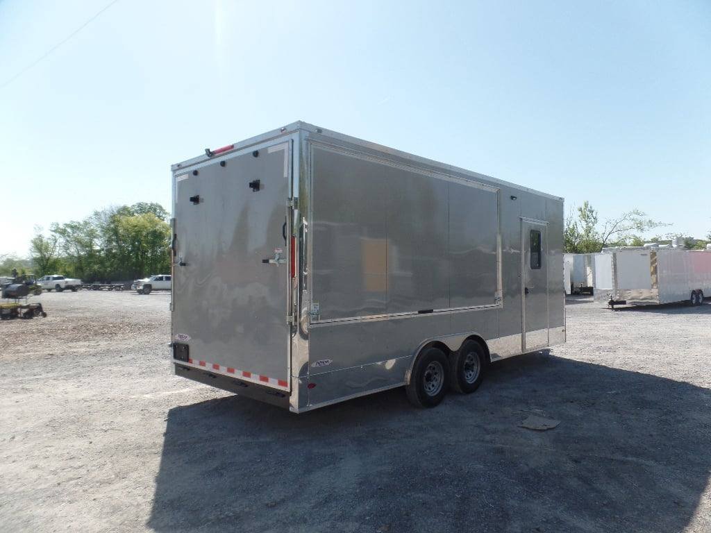 8.5′ x 20′ Dove Grey BBQ Event Concession Food Trailer — photo 13