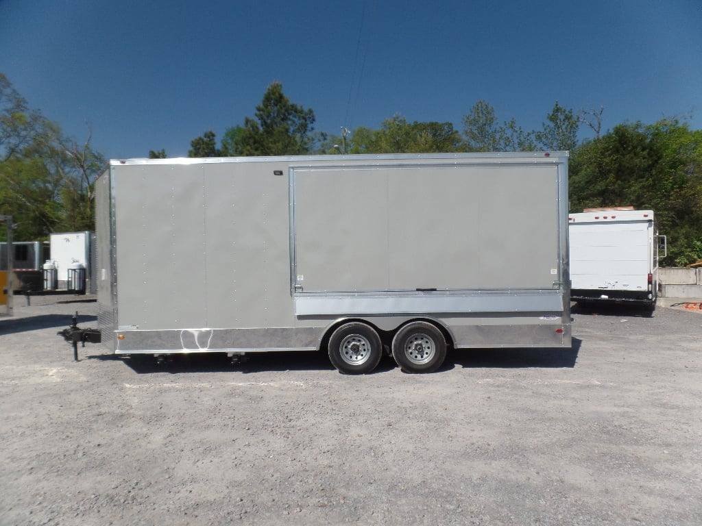 8.5′ x 20′ Dove Grey BBQ Event Concession Food Trailer — photo 12