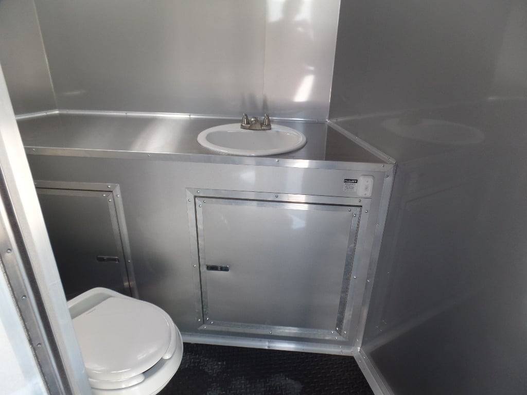8.5′ x 20′ Dove Grey BBQ Event Concession Food Trailer — photo 14