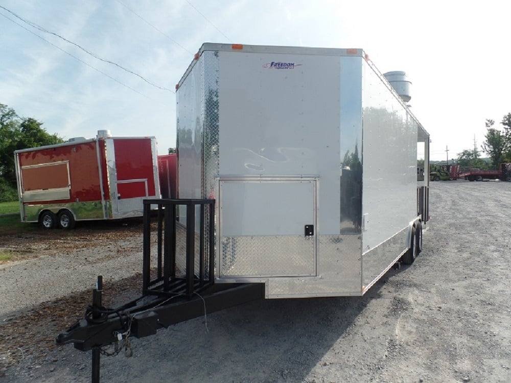 8.5′ x 22′ White Concession Food Trailer BBQ Event Catering — photo 6