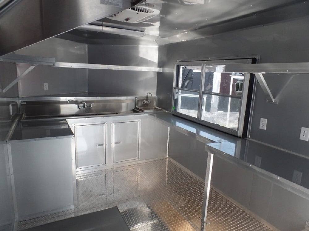 8.5′ x 22′ White Concession Food Trailer BBQ Event Catering — photo 13