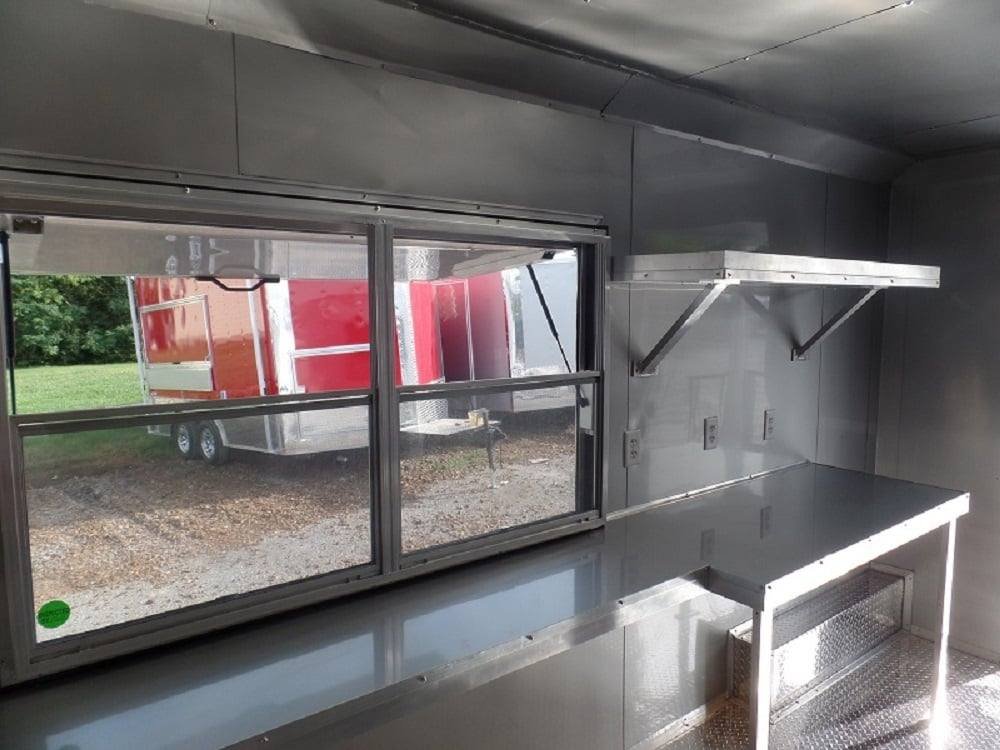 8.5′ x 22′ White Concession Food Trailer BBQ Event Catering — photo 9