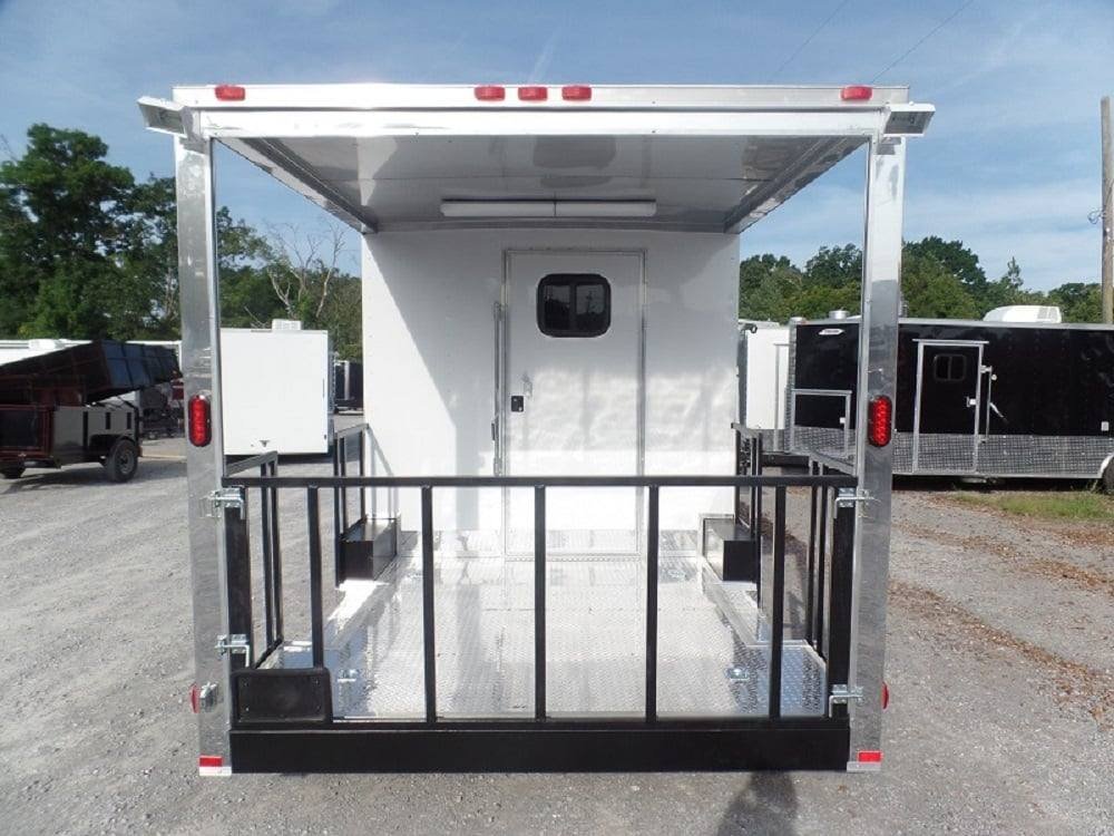 8.5′ x 22′ White Concession Food Trailer BBQ Event Catering — photo 12