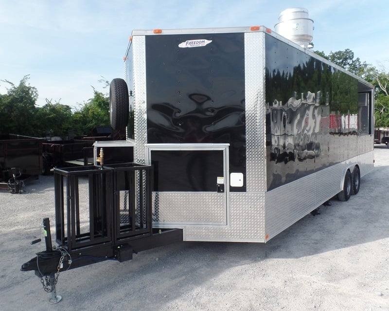 8.5′ x 26′ Concession Food Trailer Black Event Catering — photo 14