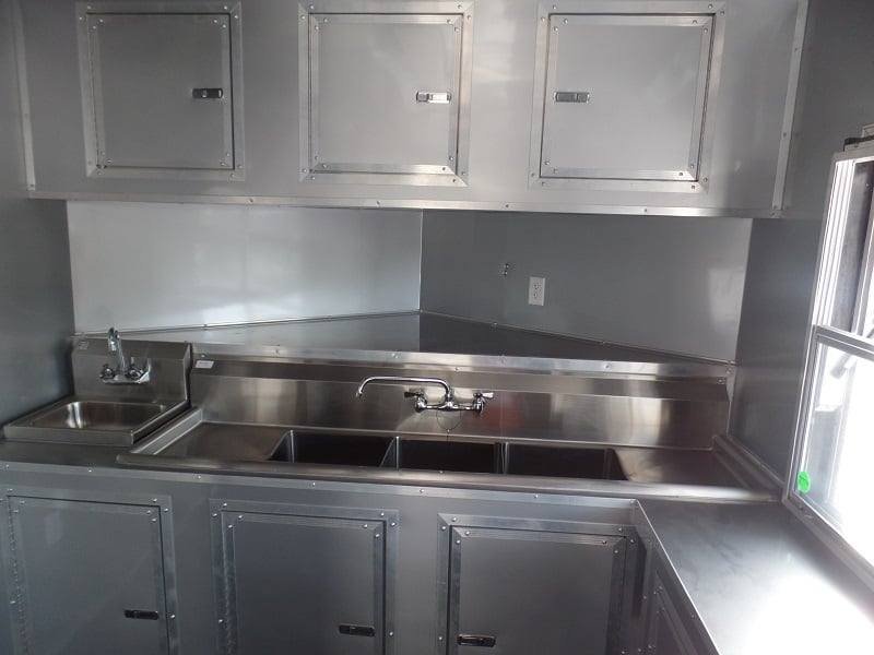 8.5′ x 26′ Concession Food Trailer Black Event Catering — photo 9