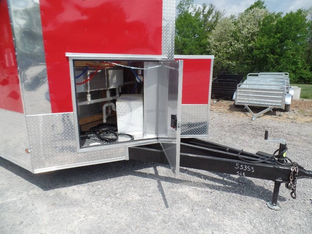 8.5′ x 24′ Concession Red Food Event Catering Trailer — photo 2