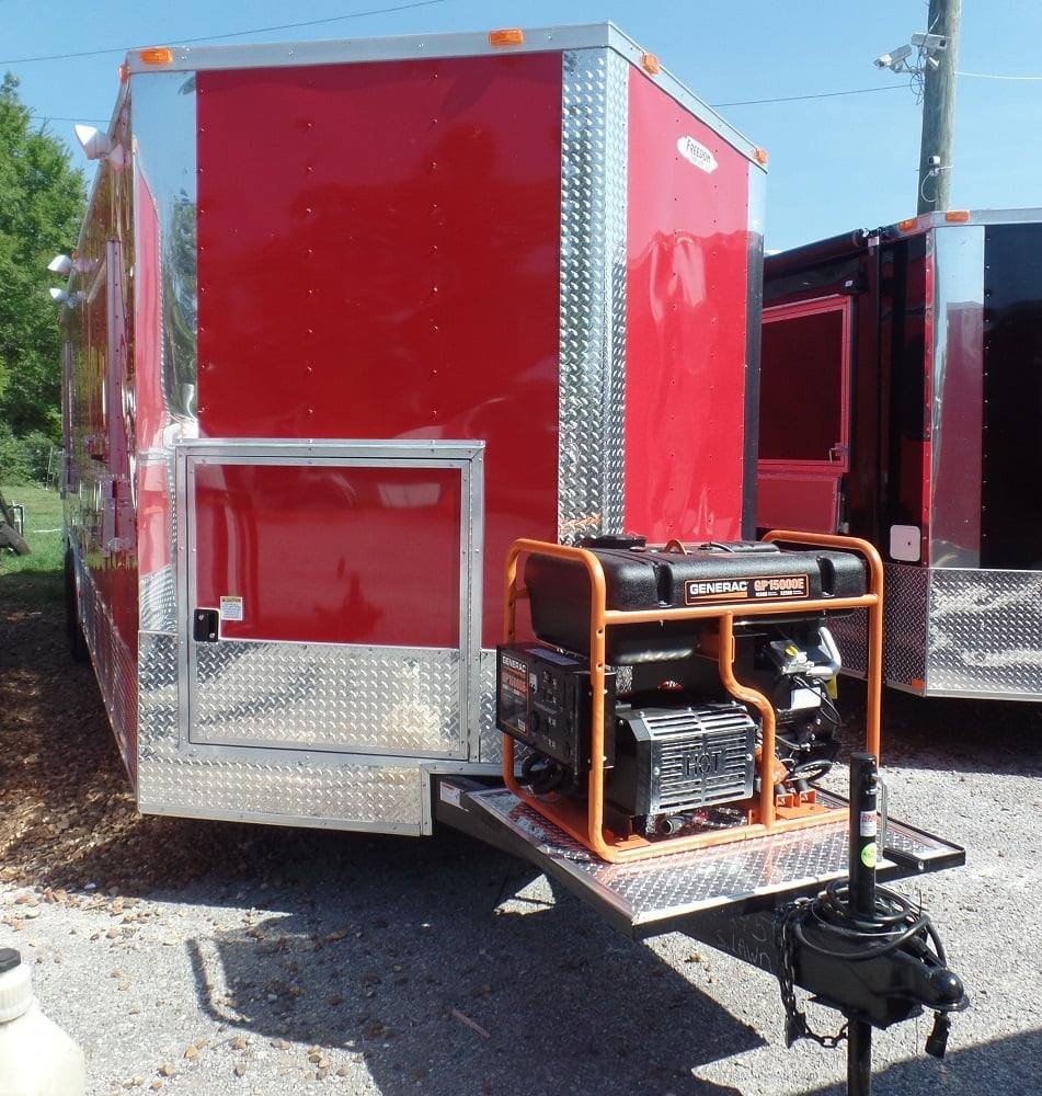 8.5′ x 28′ Concession Food Trailer Red Event Catering — photo 8
