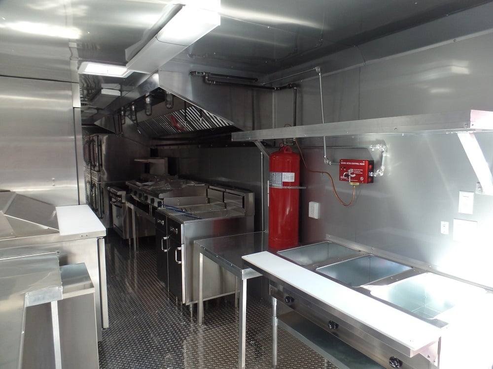 8.5′ x 28′ Concession Food Trailer Red Event Catering — photo 3