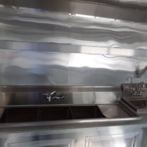 8.5 x 24 Black Concession Trailer with 12-foot porch and 24-foot awning - view 9
