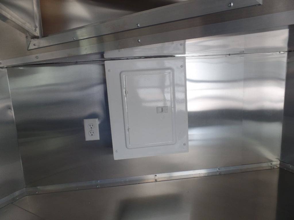 8.5′ x 24′ Porch Style Black Concession Food Trailer — photo 10