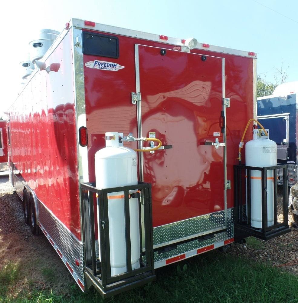 8.5′ x 28′ Concession Food Trailer Red Event Catering — photo 11