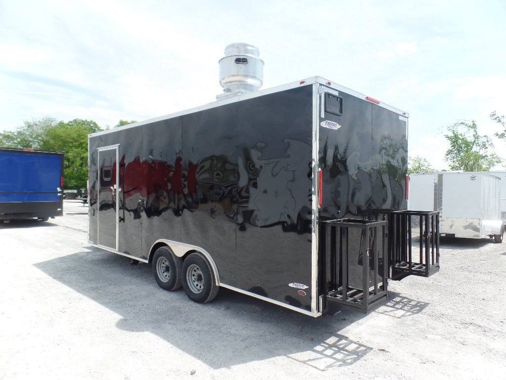 8.5′ x 20′ Black Event BBQ Concession Trailer — photo 2