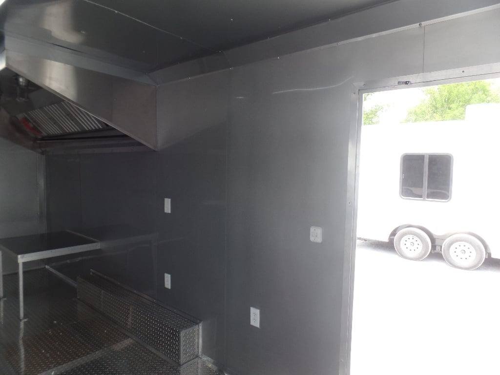 8.5′ x 20′ Black Event BBQ Concession Trailer — photo 3