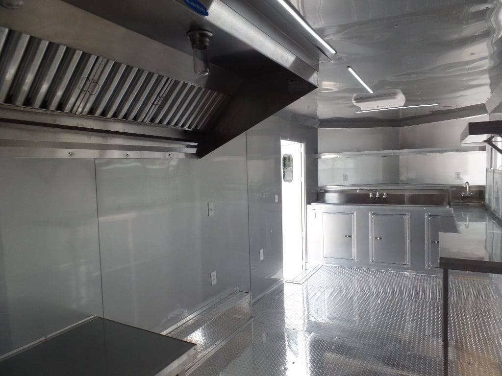 8.5′ x 20′ Black Event BBQ Concession Trailer — photo 5