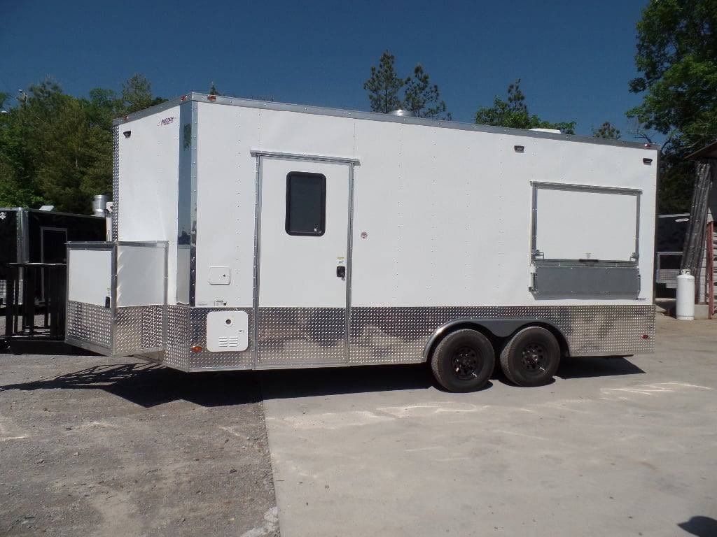 8.5′ x 18′ Concession White Event Food Catering Trailer — photo 5