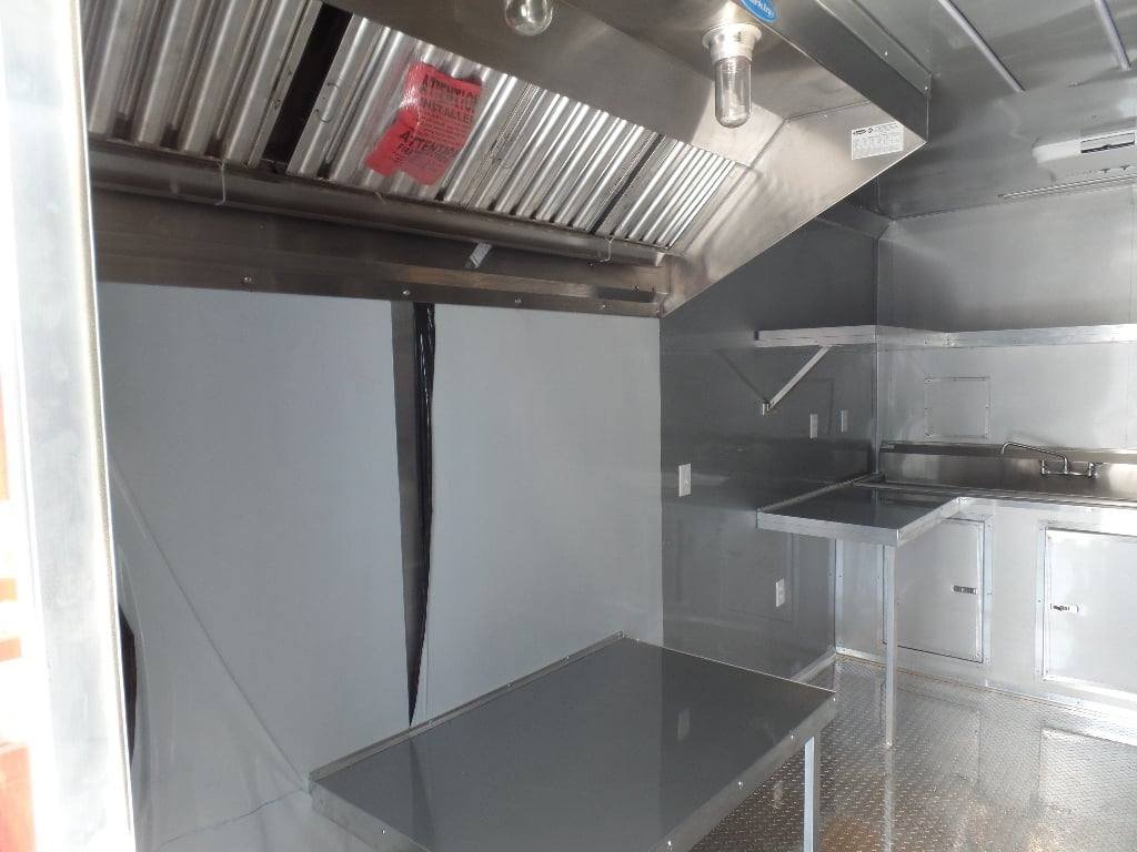8.5′ x 26′ Red BBQ Event Catering Concession Food Trailer — photo 13
