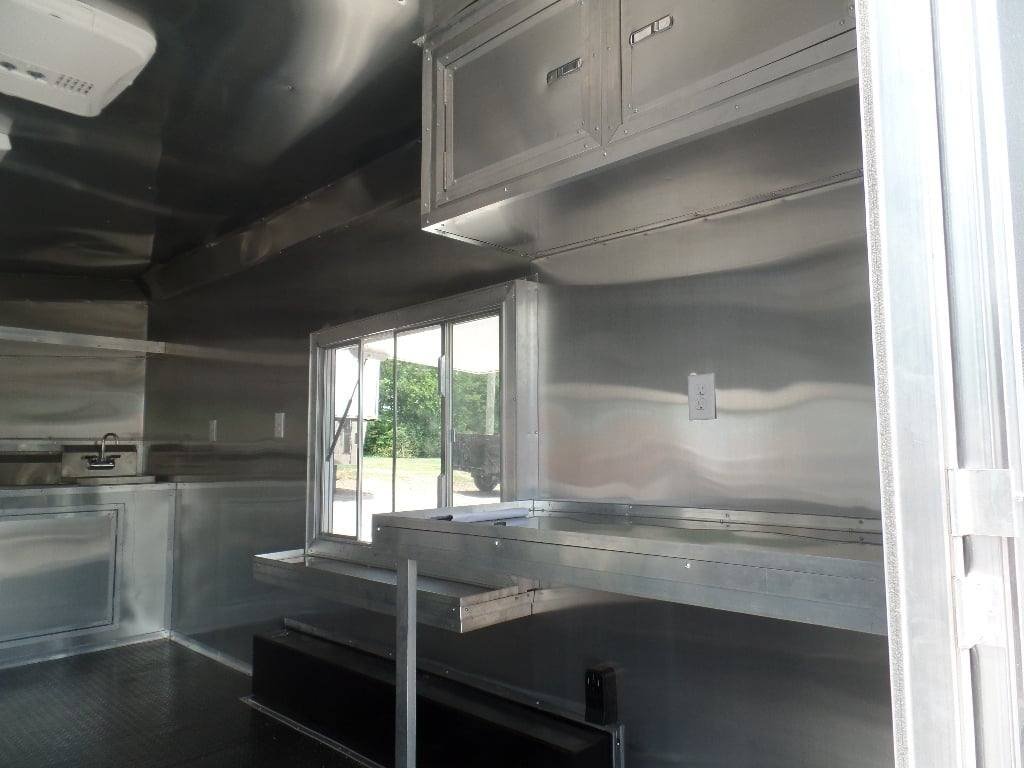 8.5′ x 16′ Orange Concession Food Trailer With Appliances — photo 3