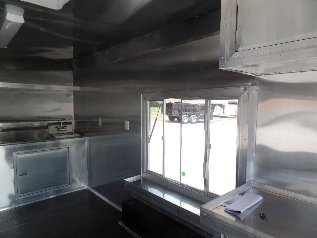 8.5′ x 16′ Orange Food Catering Event Concession Trailer — photo 5