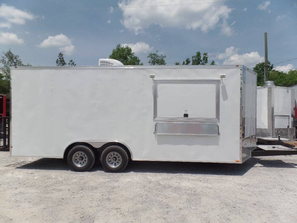 8.5′ x 20′ White Concession Food Trailer — photo 8