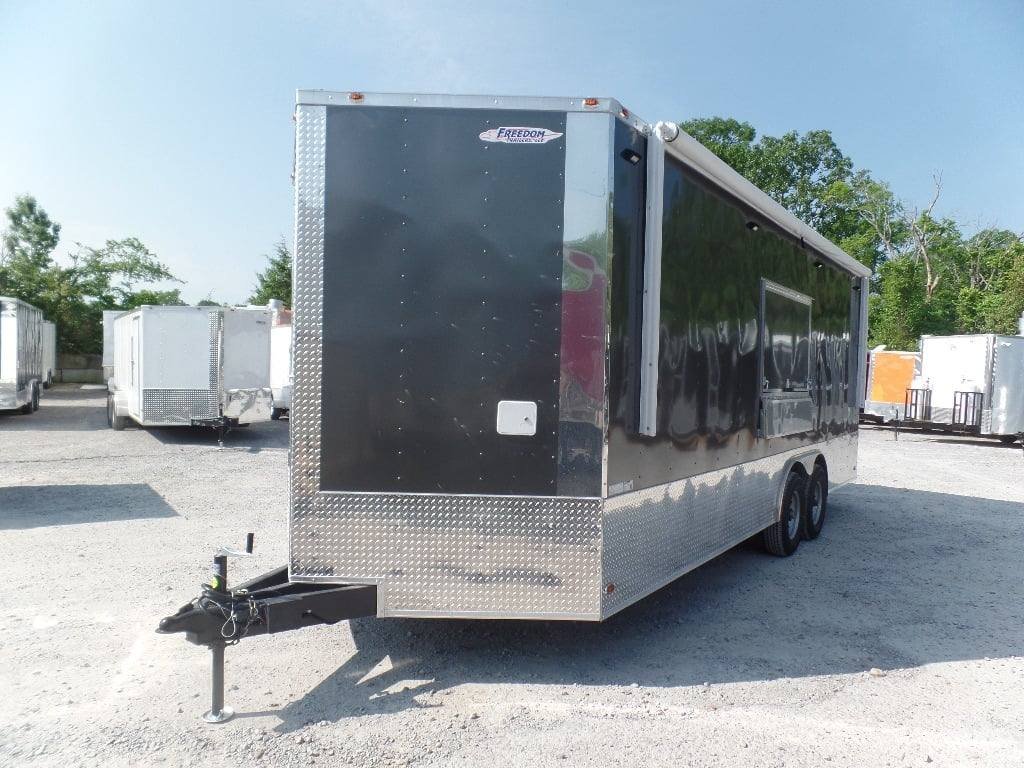 8.5′ x 22′ Concession Med. Charcoal Grey Food Catering Event Trailer — photo 15