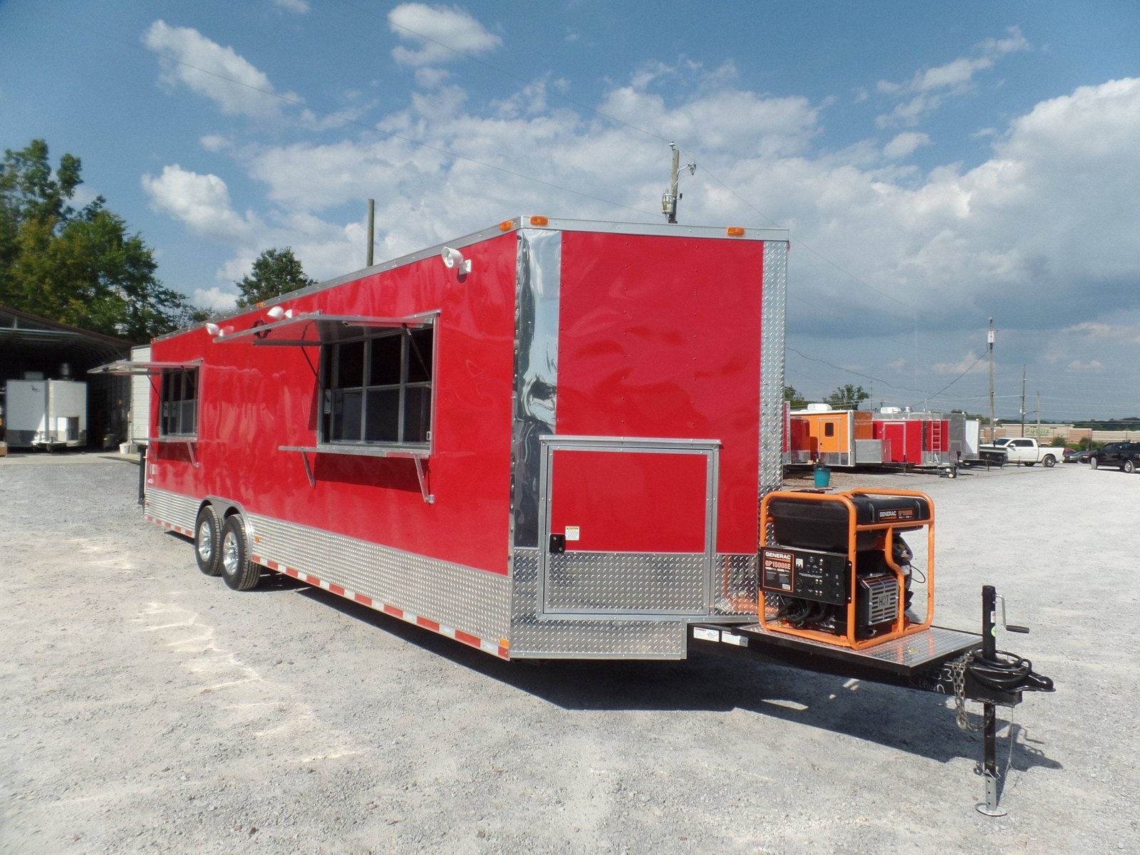 8.5′ x 28′ Concession Food Trailer Red Event Catering — photo 6