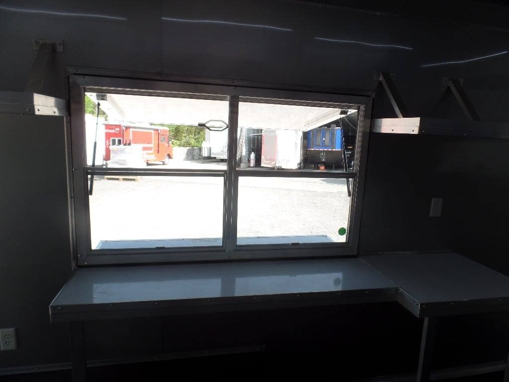 8.5′ x 22′ Concession Med. Charcoal Grey Food Catering Event Trailer — photo 5