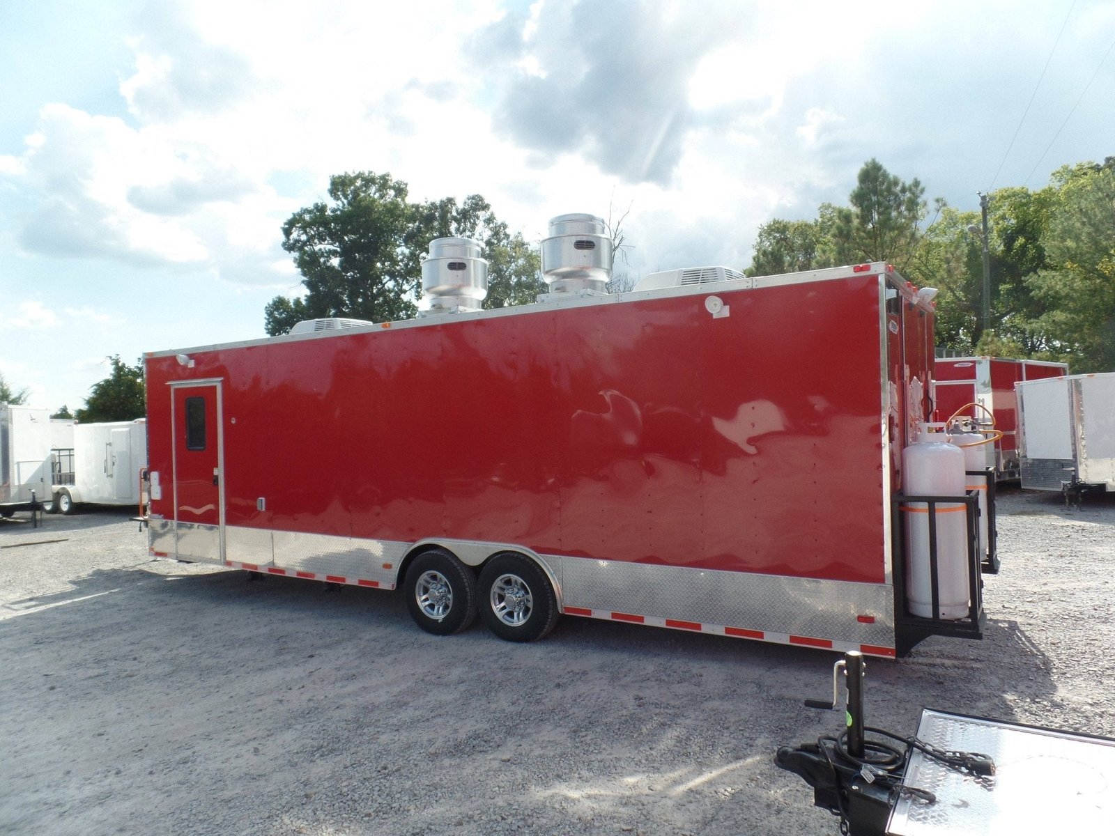 8.5′ x 28′ Concession Food Trailer Red Event Catering — photo 13
