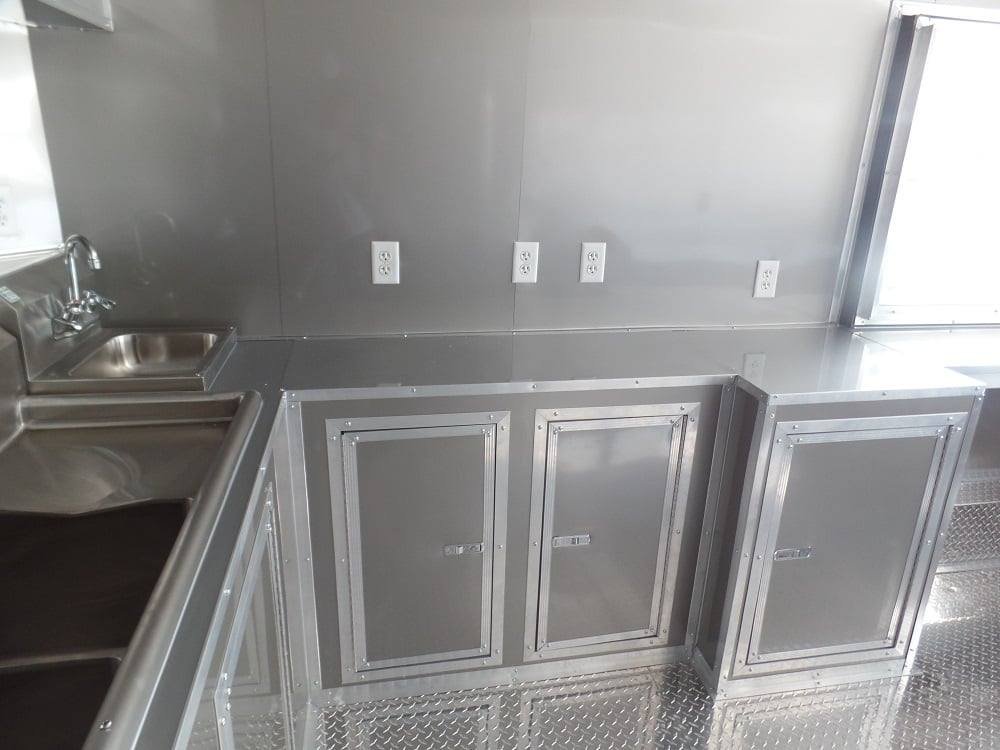 8.5′ x 14′ Concession Food Trailer Light Pewter Event Catering — photo 5