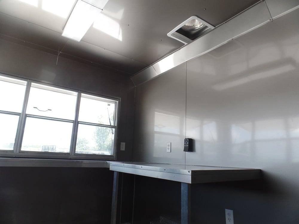 8.5′ x 14′ Concession Food Trailer Light Pewter Event Catering — photo 3