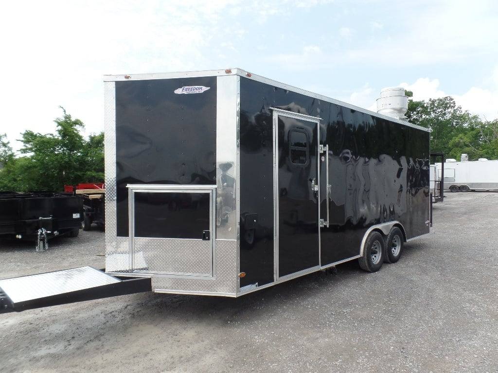 8.5′ x 20′ Black Food Catering Event Trailer With Appliances — photo 3