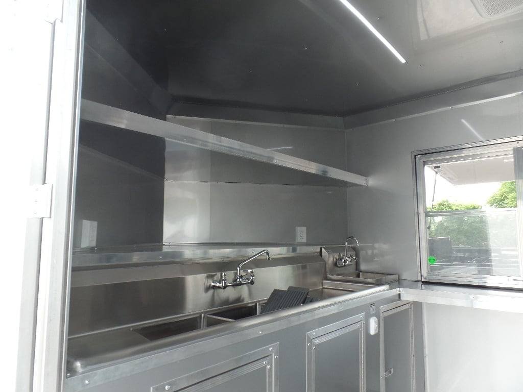 8.5′ x 20′ Black Food Catering Event Trailer With Appliances — photo 10