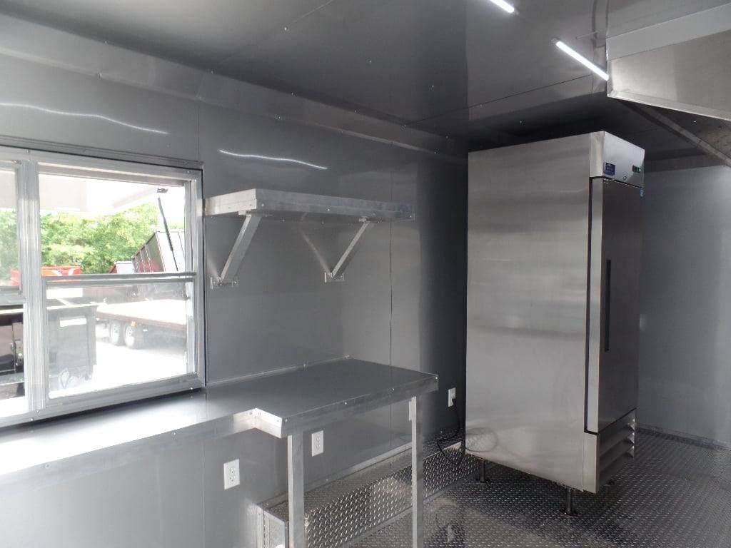 8.5′ x 20′ Black Food Catering Event Trailer With Appliances — photo 11