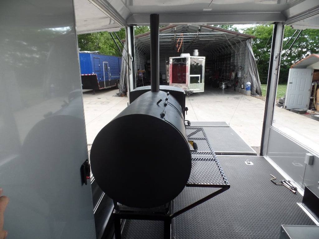 8.5′ x 20′ Concession Food Dove Grey BBQ Trailer With Appliances — photo 6