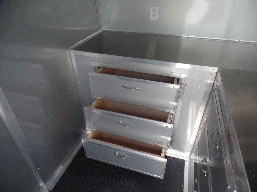 8.5′ x 20′ Concession Food Dove Grey BBQ Trailer With Appliances — photo 2