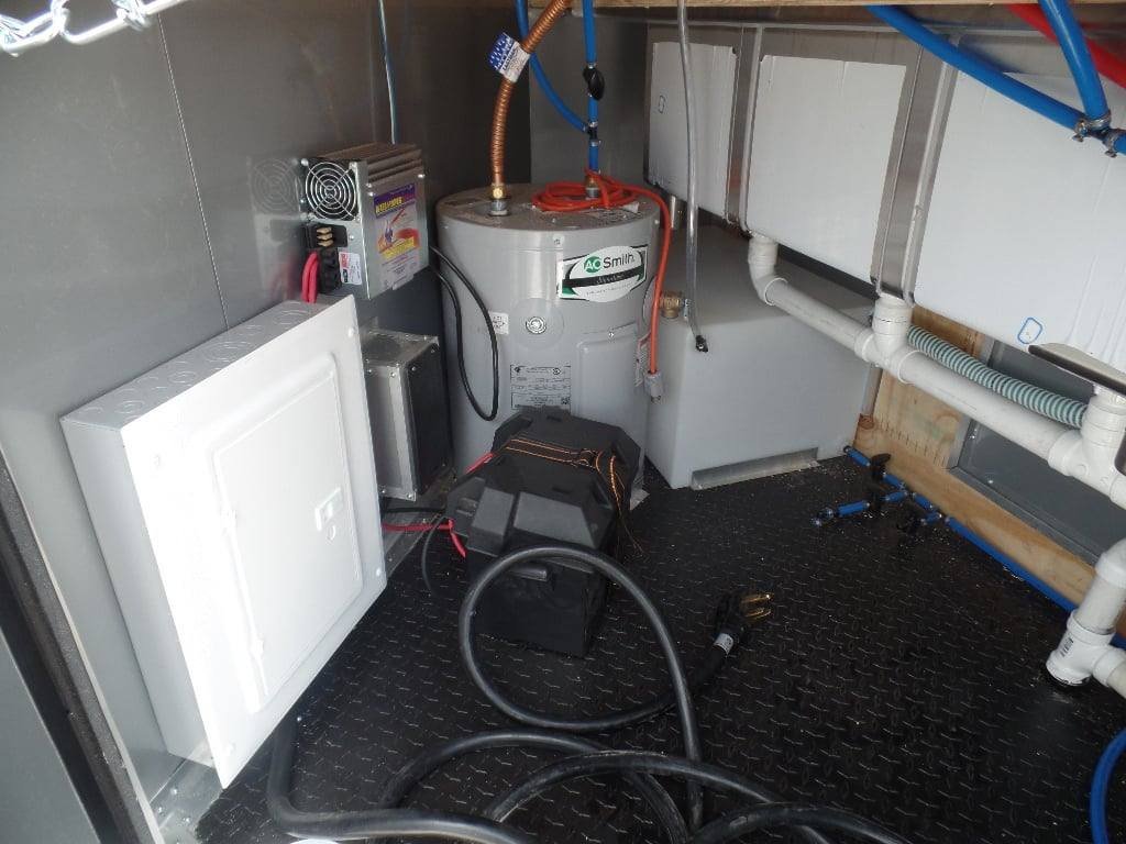 8.5′ x 28′ Black Concession Food Event Trailer — photo 7