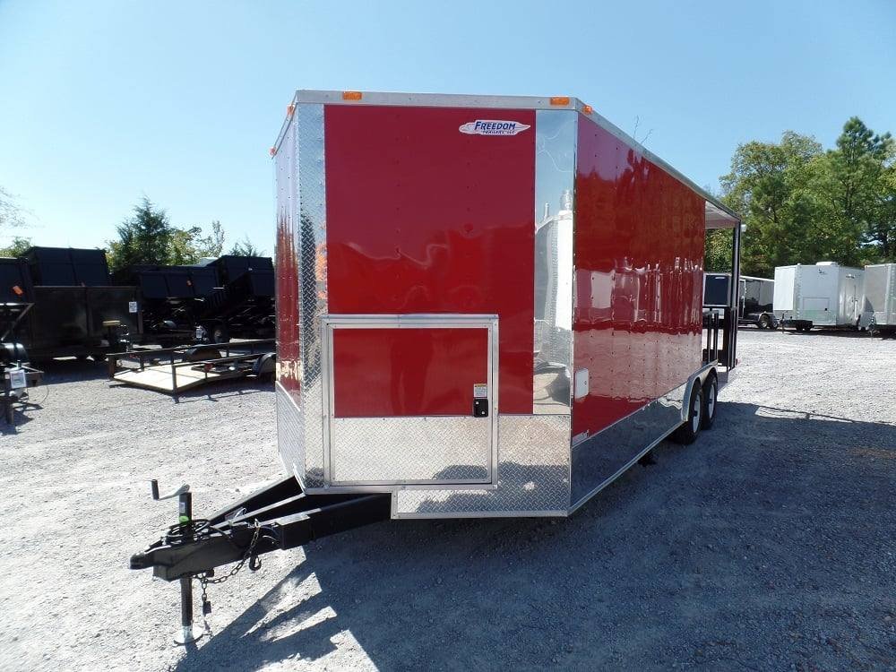 8.5′ x 22′ Concession Red BBQ Food Trailer With Appliances — photo 5