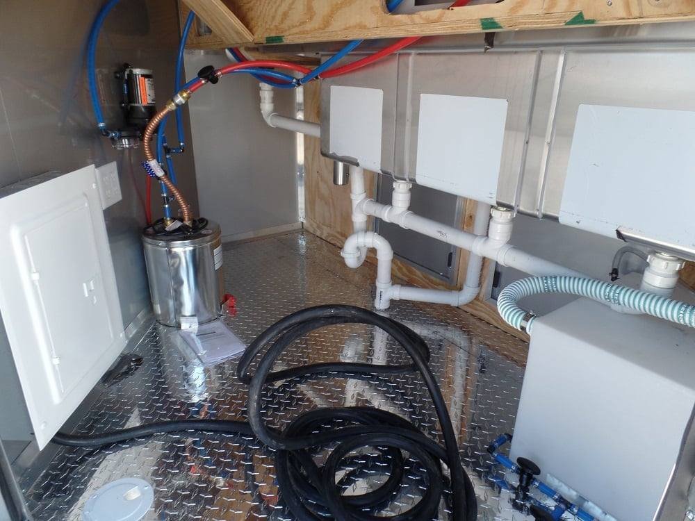 8.5′ x 22′ Concession Red BBQ Food Trailer With Appliances — photo 10